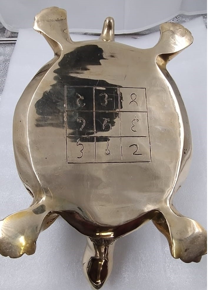 Brass shree asth laxmi yantra turtle ,Shree Yantra on Tortoise- Kurma ,Removing Vastudosha,for homes,offices,Hindu tradition,Indian cultural