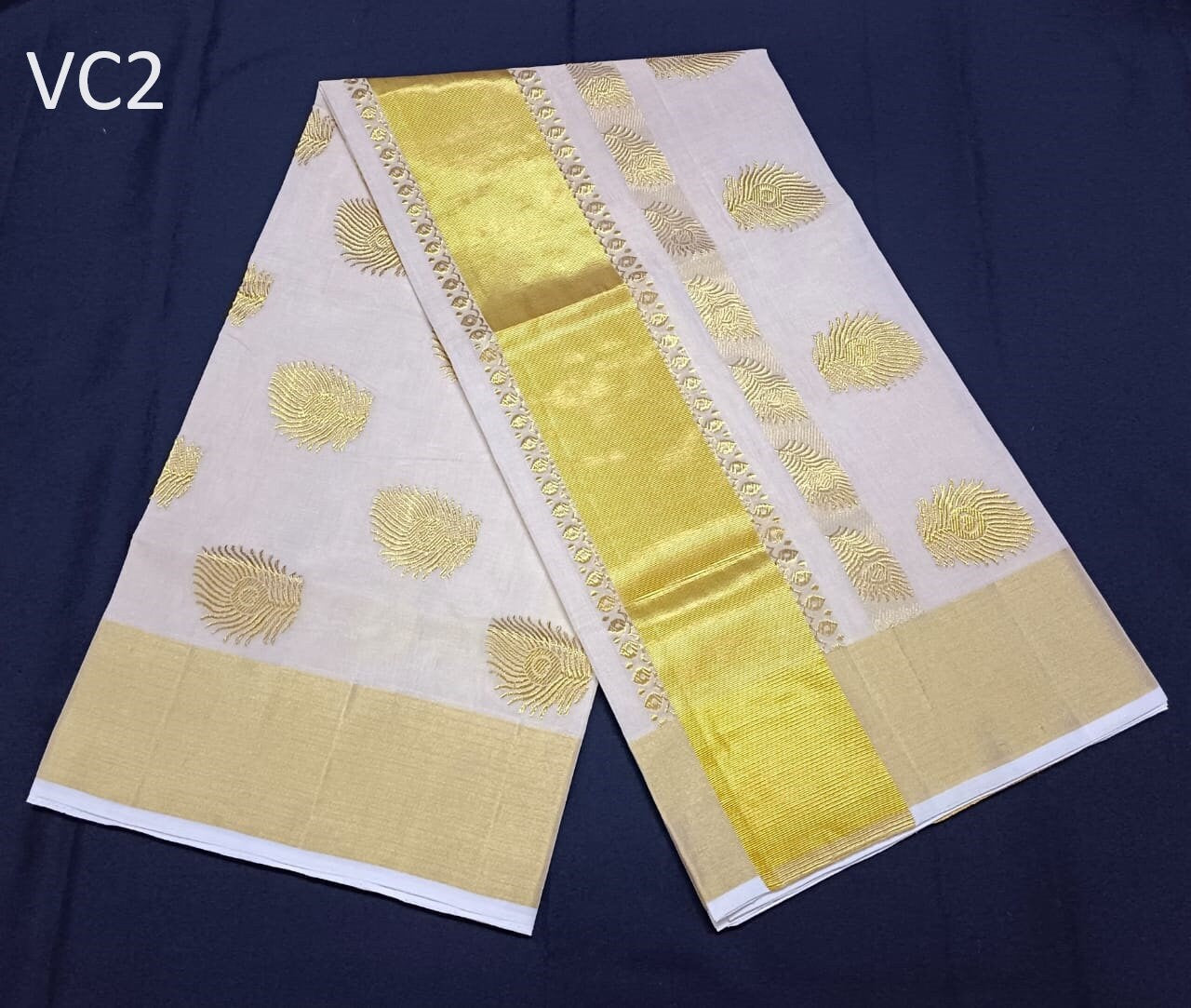 Pure Handloom Designer Jacquard GoldenTissue saree with Stitched Blouse or Blouse Material for wedding,onam,vishu, festivals,Birthday wear