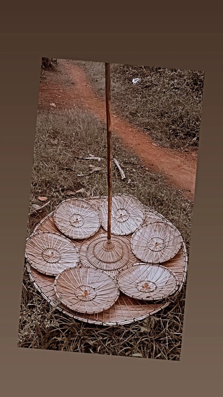 Olakkuda,Ola kuda,Kerala traditional Umbrella,Palmyra leaf umbrella,Mahabali  Umbrella,Onam Umbrella,Kerala Temple Umbrella,Onam celebration