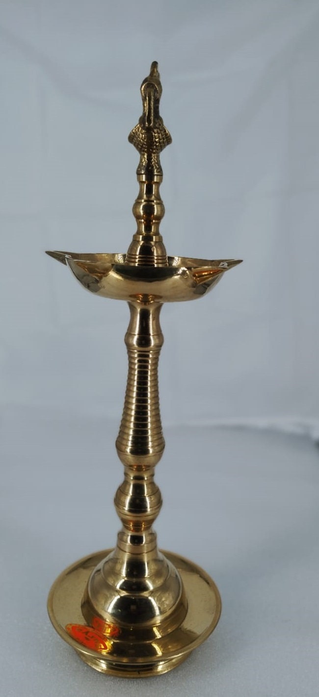 Mayil Vilakku Brass Oil Lamp/ Annapakshi  Vilakku/Peacock Diya/Kerala Traditional, Indian Culture/Onam, Vishu, Temple, Festival, Nilavilakku