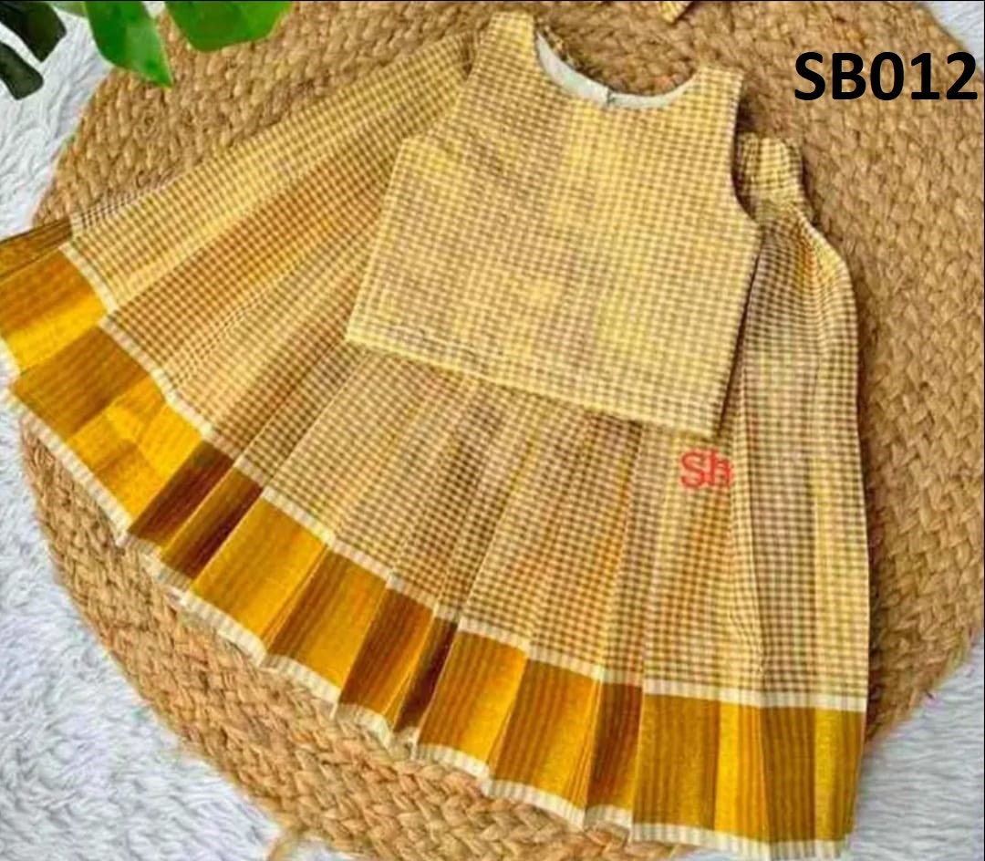 Kerala New born baby&#39;s,Kids,Girls Onam wears,age 1 - 15 years wear,Kerala Pattu Pavada,Traditional wear,Onam Collections,Skirt Blouse set